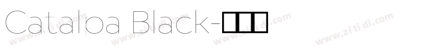 Catalpa Black字体转换